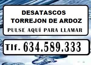 Desatascos Torrejon de Ardoz Urgentes